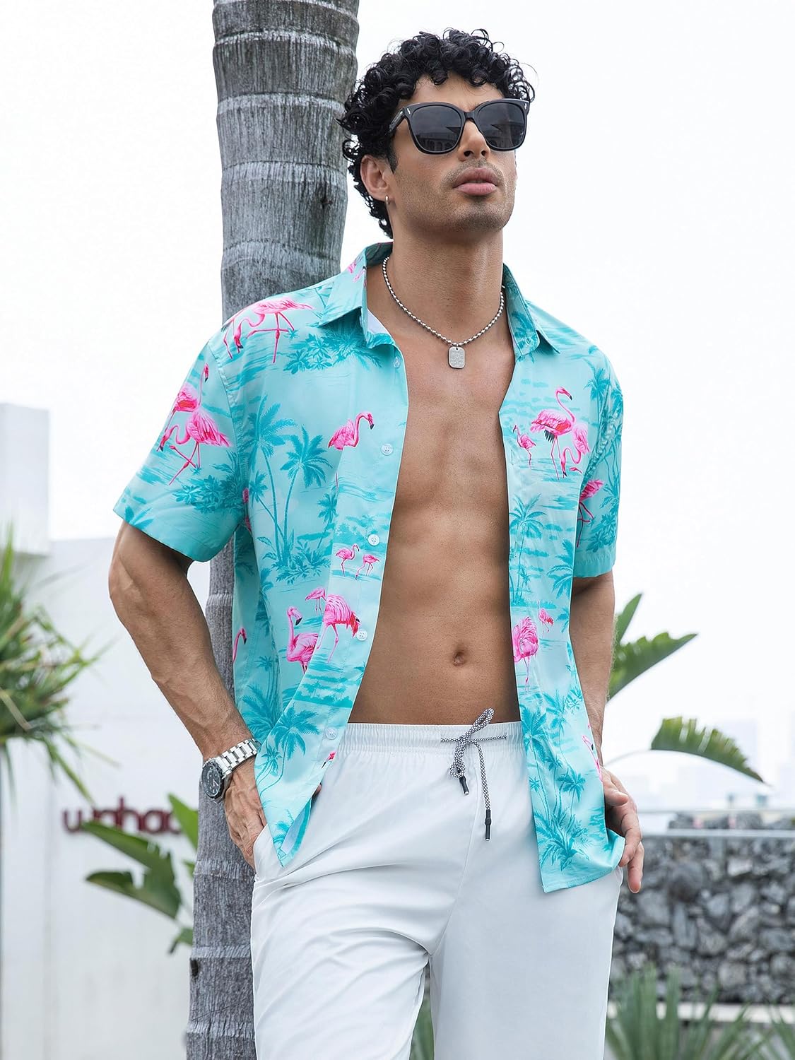 Kai Hawaiiaans Overhemd Heren – Tropisch Zomer Overhemd, Bloemenmotief & Lichtgewicht