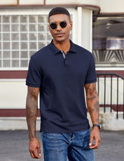 Luke Men's Polo – Short Sleeve Cotton Piqué Polo, Casual & Elegant Golf Style