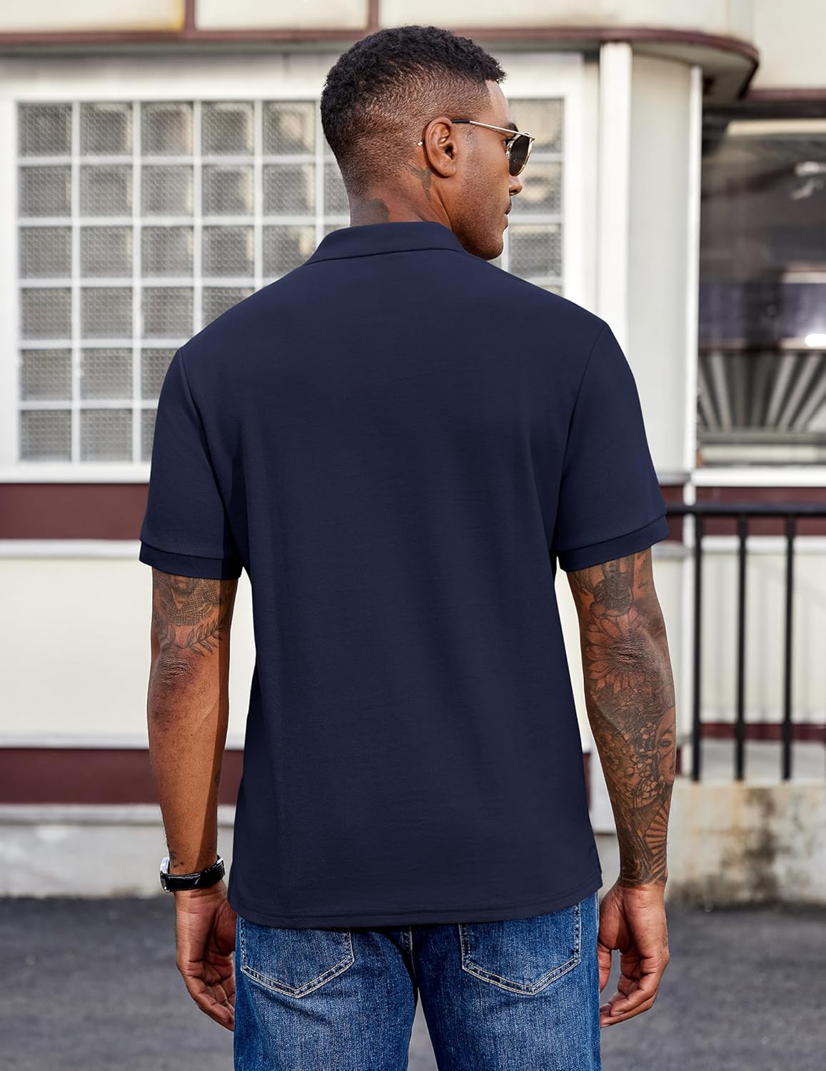 Luke Men's Polo – Short Sleeve Cotton Piqué Polo, Casual & Elegant Golf Style