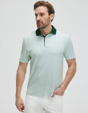 Victor Polo Hombre – Polo de Golf Estampado, Transpirable UPF30+ y Secado Rápido