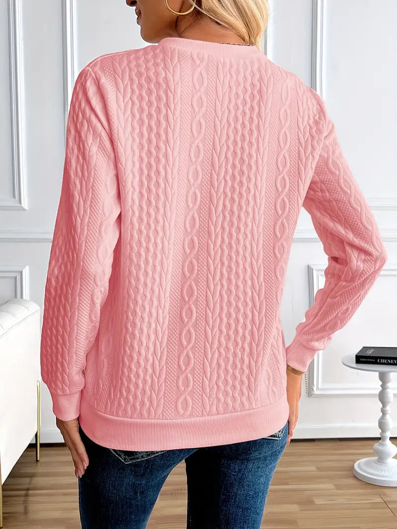 Margaux Felpa Donna Inverno – Maglione Con Cerniera Confortevole in Maglia con Design Elegante