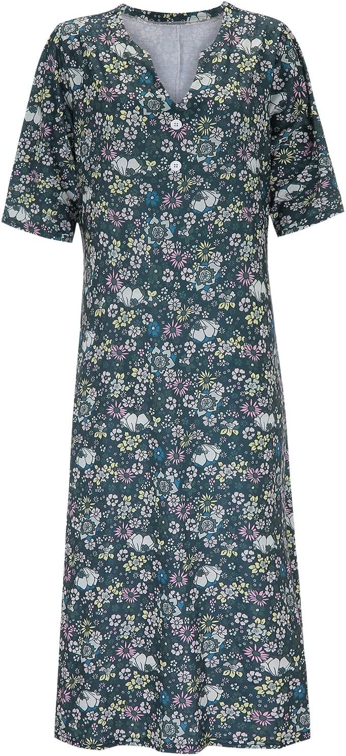 Bianca Robe Femme – Robe Mini Fleurie Col V Coupe Fluide Bohème Été