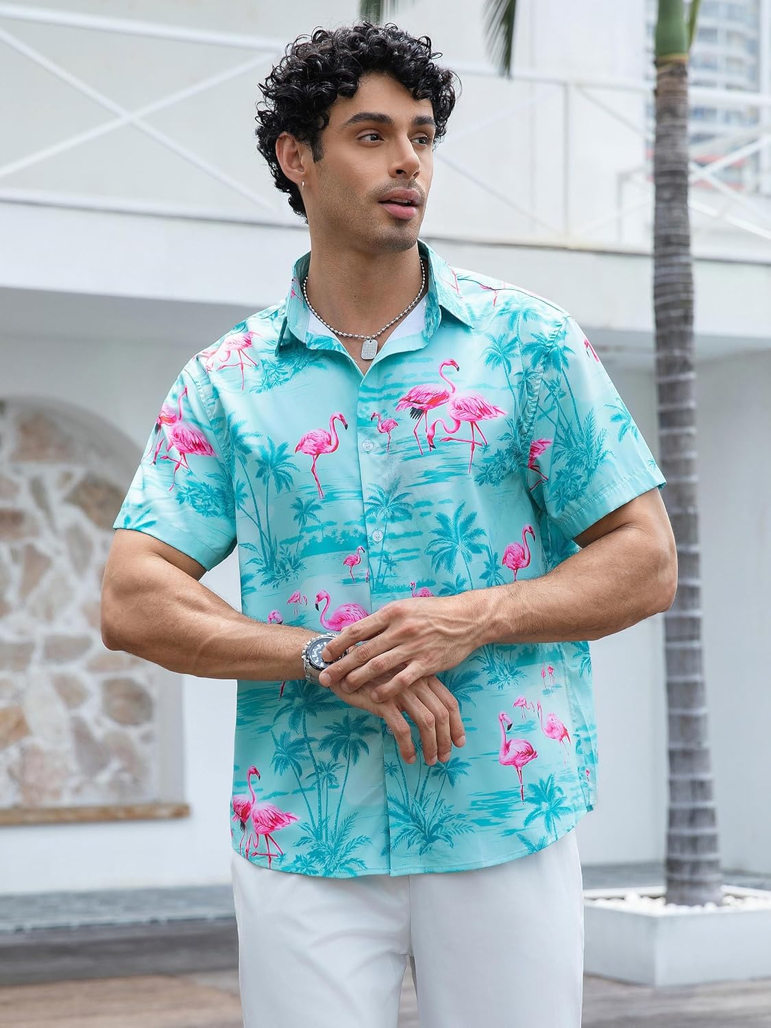 Kai Hawaiiaans Overhemd Heren – Tropisch Zomer Overhemd, Bloemenmotief & Lichtgewicht