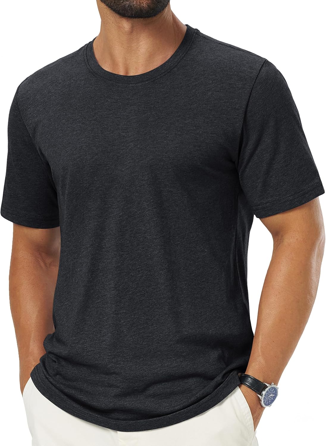 Léon T-Shirt Herren – Weiches Baumwoll-T-Shirt, atmungsaktiv & einfacher Casual-Stil