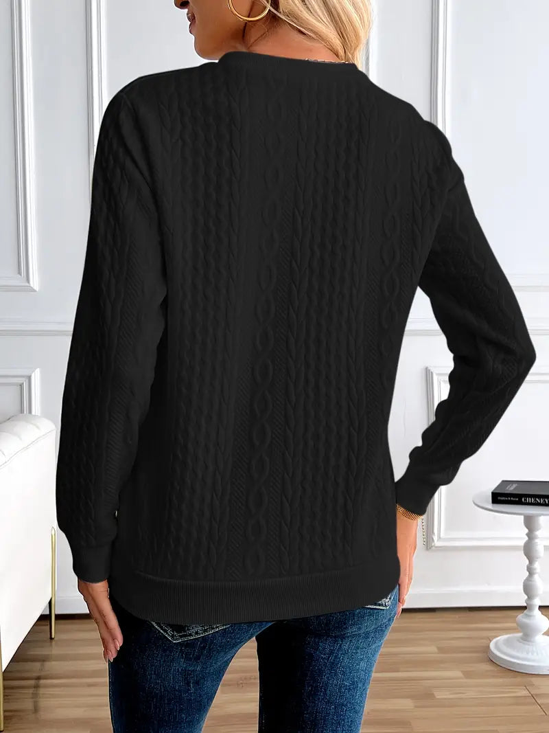 Margaux Felpa Donna Inverno – Maglione Con Cerniera Confortevole in Maglia con Design Elegante