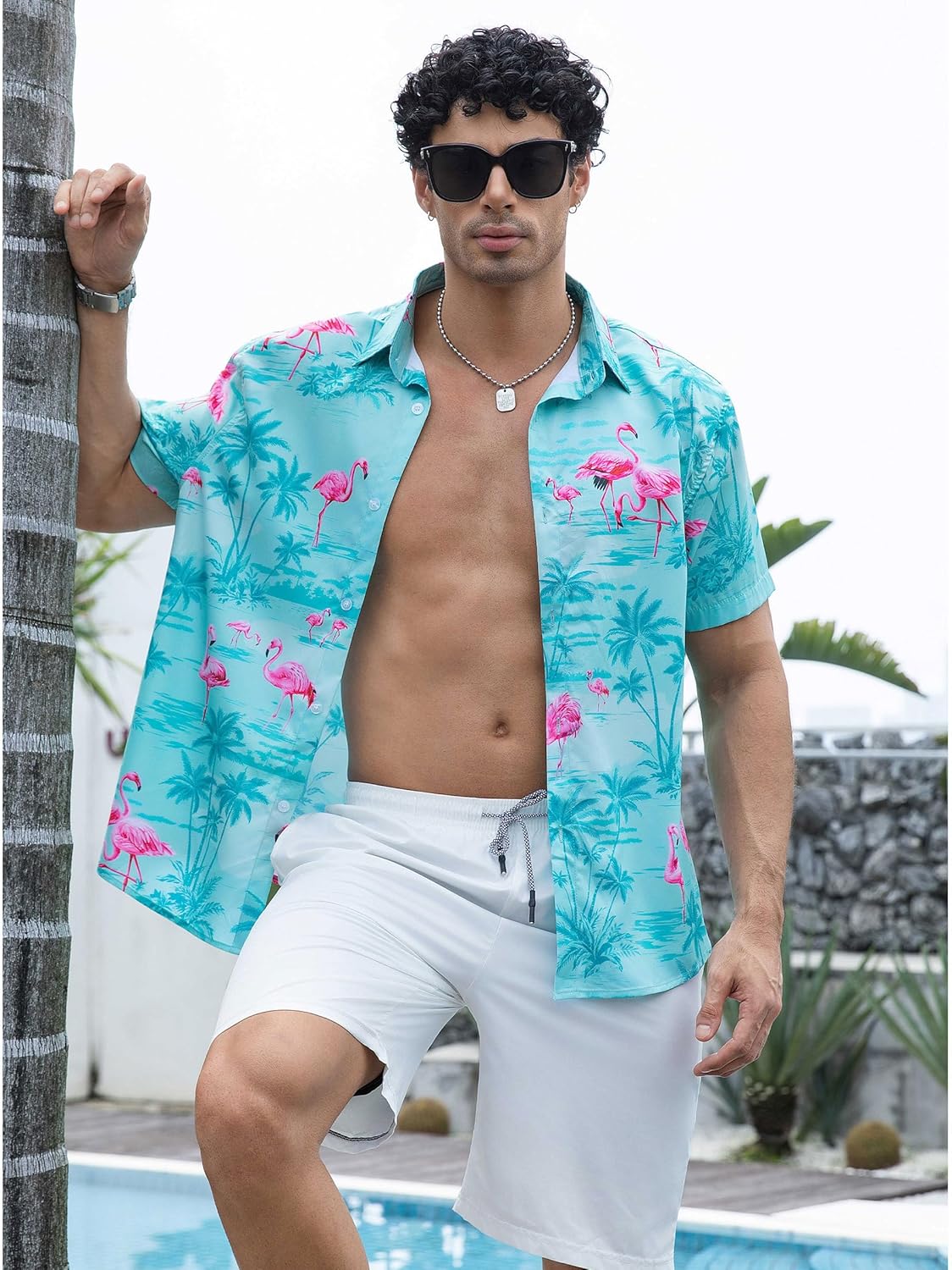 Kai Hawaiiaans Overhemd Heren – Tropisch Zomer Overhemd, Bloemenmotief & Lichtgewicht