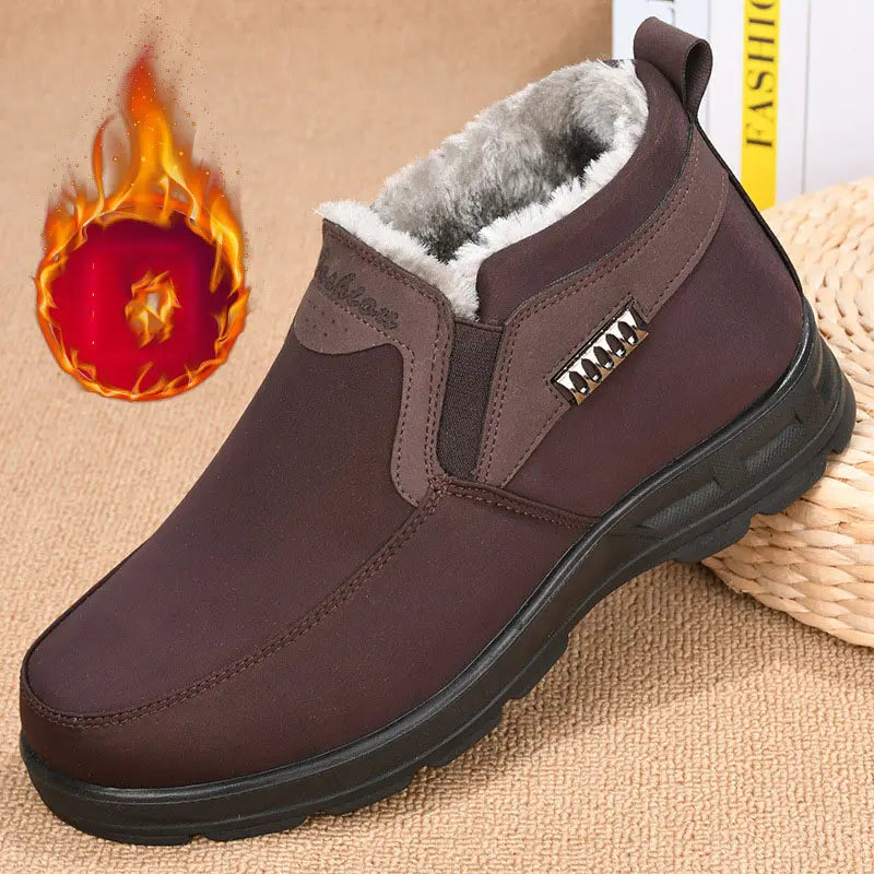 Ryan Winter Shoes Men – Warm Thermal Slip-On Shoes with Plush Lining