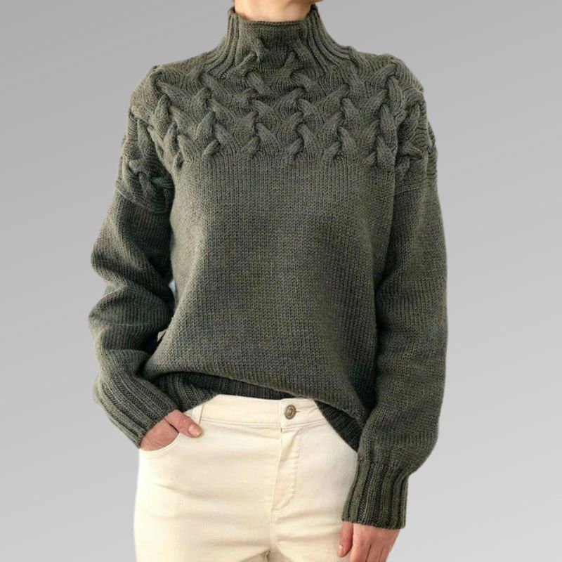 Reagan Col Roulé Donna – Maglione Invernale Elegante in Cotone Misto Morbido e Confortevole