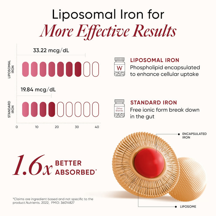 better absorbed liposomal iron