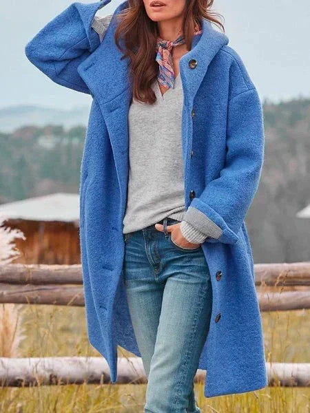 Audrey Women's Soft Wool Coat – Elegant, Warm & Versatile for Winter