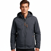 Alain Chaqueta Exterior Hombre Impermeable – Cortaviento de Poliamida con Capucha Ajustable