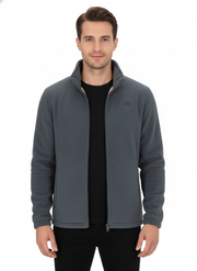 Alex Unisex Fleece Vest – Warm Sherpa Lined Jacket with Stand-Up Collar & Zipper Closure