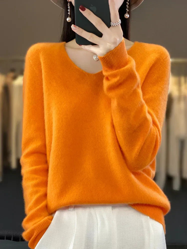 Lily Pull Femme – Sweter Elegancki z Miękkiej i Wygodnej Mieszanki z Długimi Rękawami