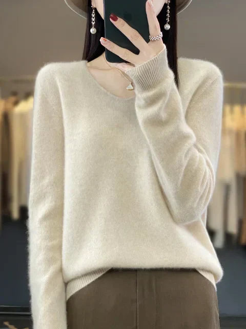 Lily Pull Femme – Sweter Elegancki z Miękkiej i Wygodnej Mieszanki z Długimi Rękawami