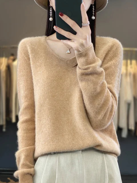 Lily Pull Femme – Sweter Elegancki z Miękkiej i Wygodnej Mieszanki z Długimi Rękawami