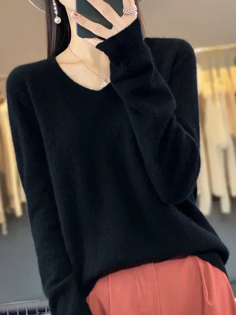 Lily Pull Femme – Sweter Elegancki z Miękkiej i Wygodnej Mieszanki z Długimi Rękawami