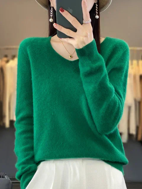 Lily Pull Femme – Sweter Elegancki z Miękkiej i Wygodnej Mieszanki z Długimi Rękawami