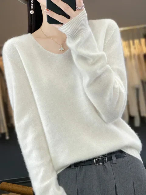 Lily Pull Femme – Sweter Elegancki z Miękkiej i Wygodnej Mieszanki z Długimi Rękawami