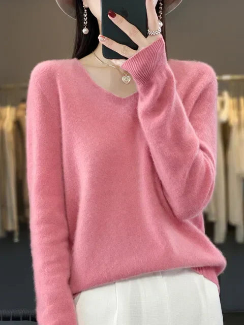 Lily Pull Femme – Sweter Elegancki z Miękkiej i Wygodnej Mieszanki z Długimi Rękawami