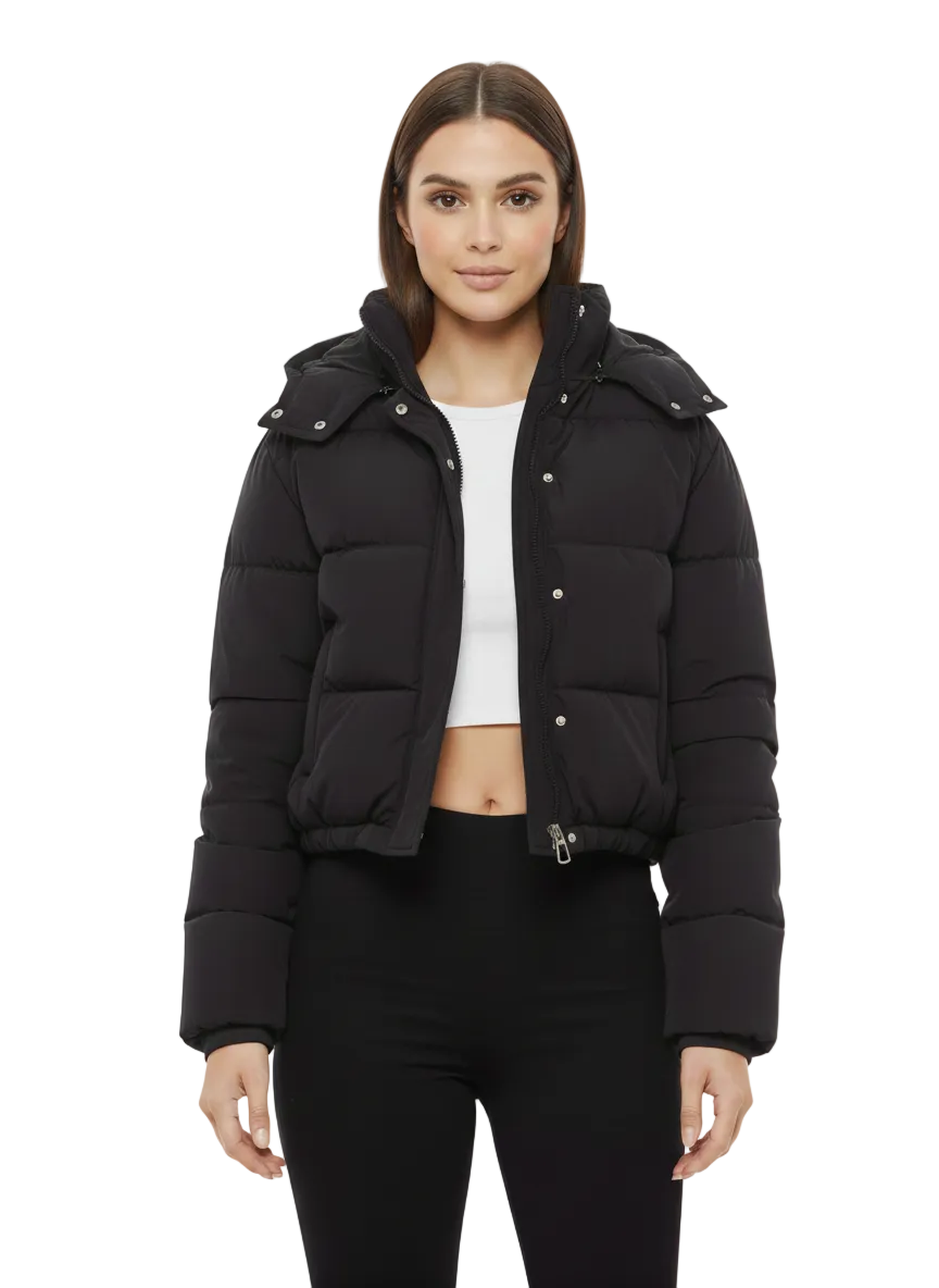 Amara Damen Slim-Fit Faltenjacke – Elegante, halb lange Jacke mit Stretch & langen Ärmeln