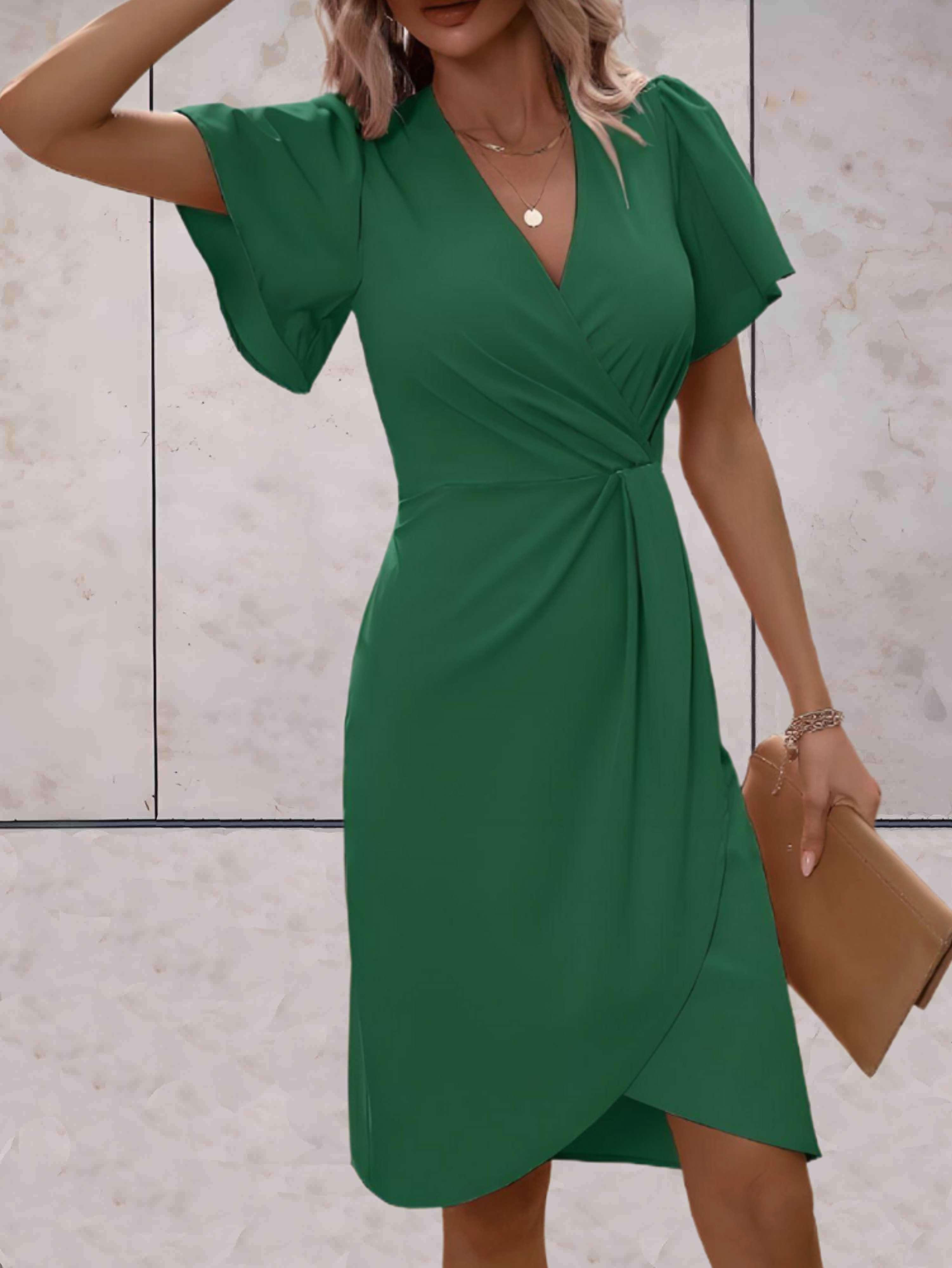 Abito da portafoglio da donna Harper - elegante abito a croce con v e tazza regolabile per tutte le occasioni