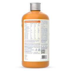 backside of sea buckthorn with ingredients