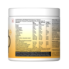 Marine Collagen Valencia Orange Nutritional Information