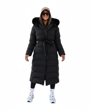 Eleva Cappotto Lungo Donna – Giacca Invernale Calda Idrorepellente con Cappuccio e Taglio Elegante