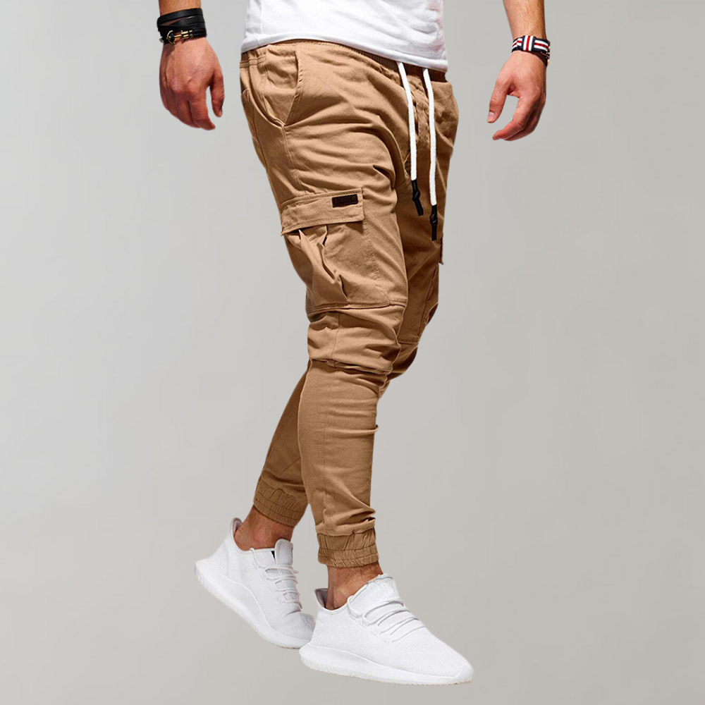 Noar Pantalon cargo bărbați – Croială largă, material elastic și stil casual