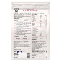 Vegan Plant Protein Superfood 500g - Canadian Mixed Berry back side