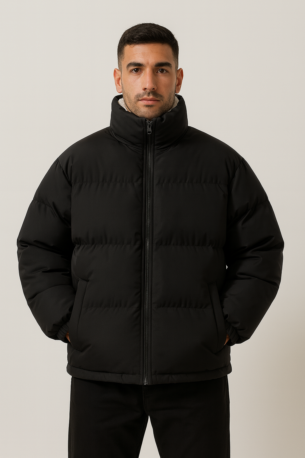 Milan donsjack voor heren met fleece voering – warme winter pufferjas