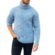 Kenzo Cortese Camisola de Malha para Homem com Gola Alta Quente em Lã Misturada Outono & Inverno