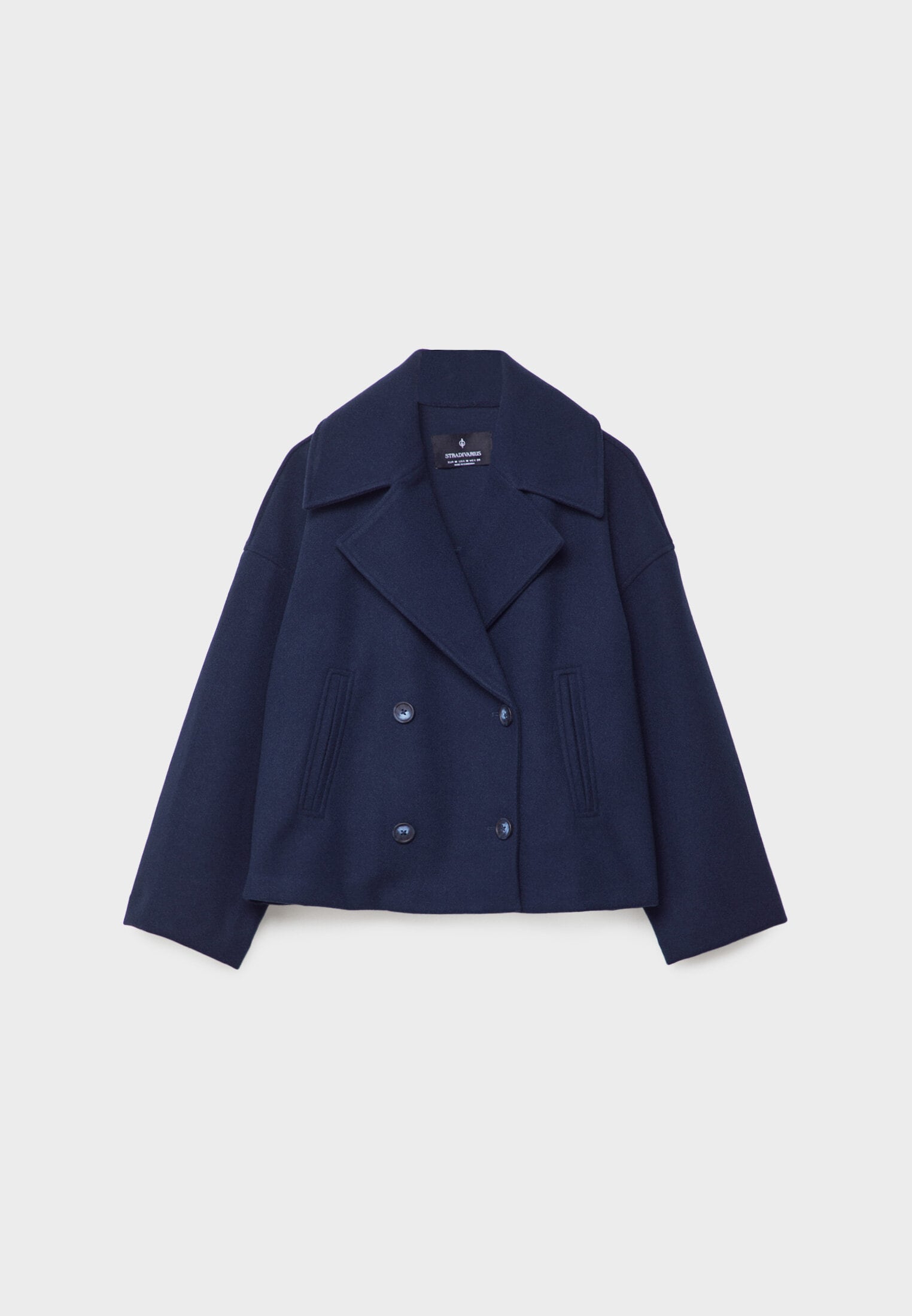 Olivia Femme Abrigo – Abrigo Corto Cruzado con Botones Elegantes y Estilo Moderno