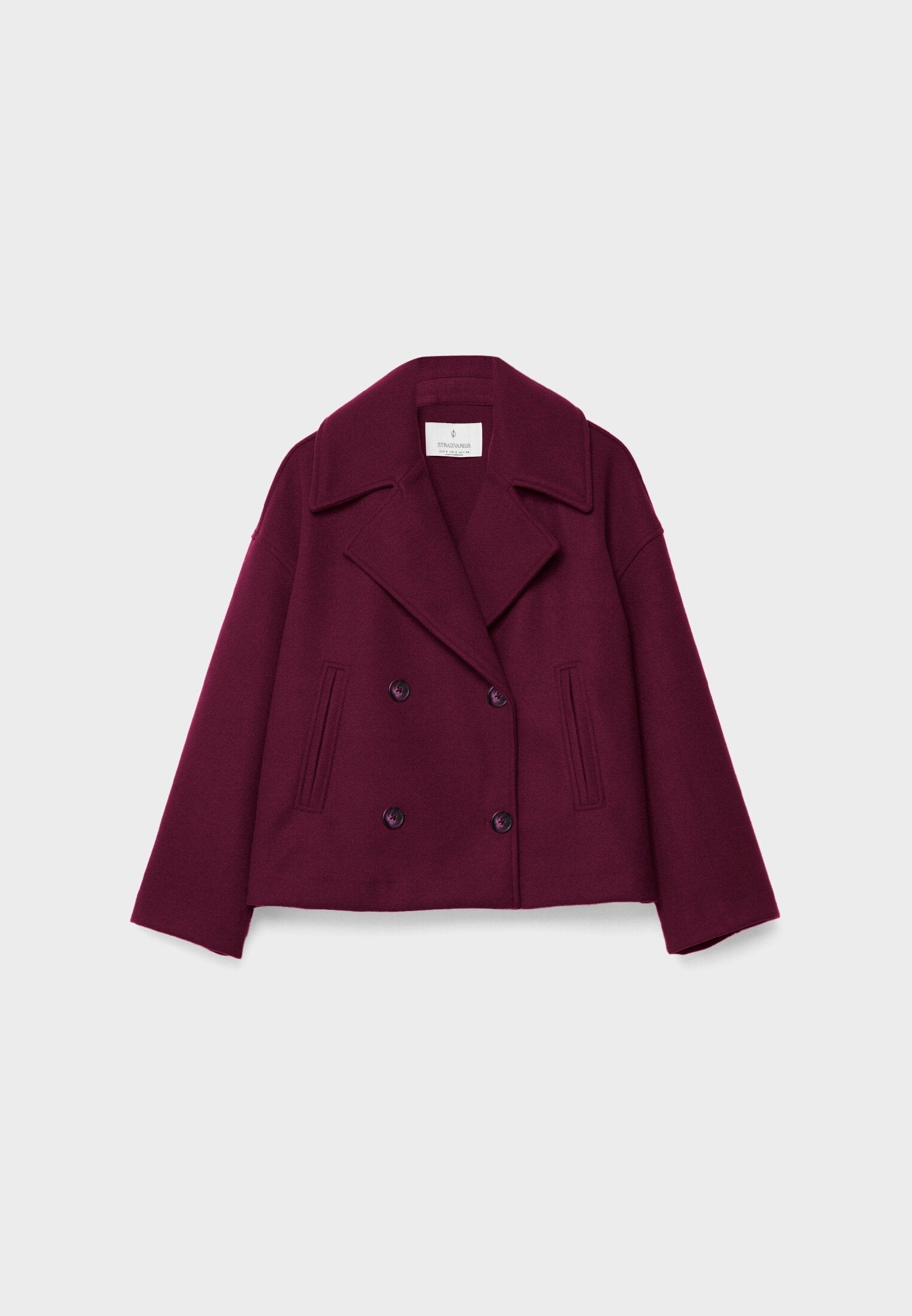Olivia Femme Abrigo – Abrigo Corto Cruzado con Botones Elegantes y Estilo Moderno