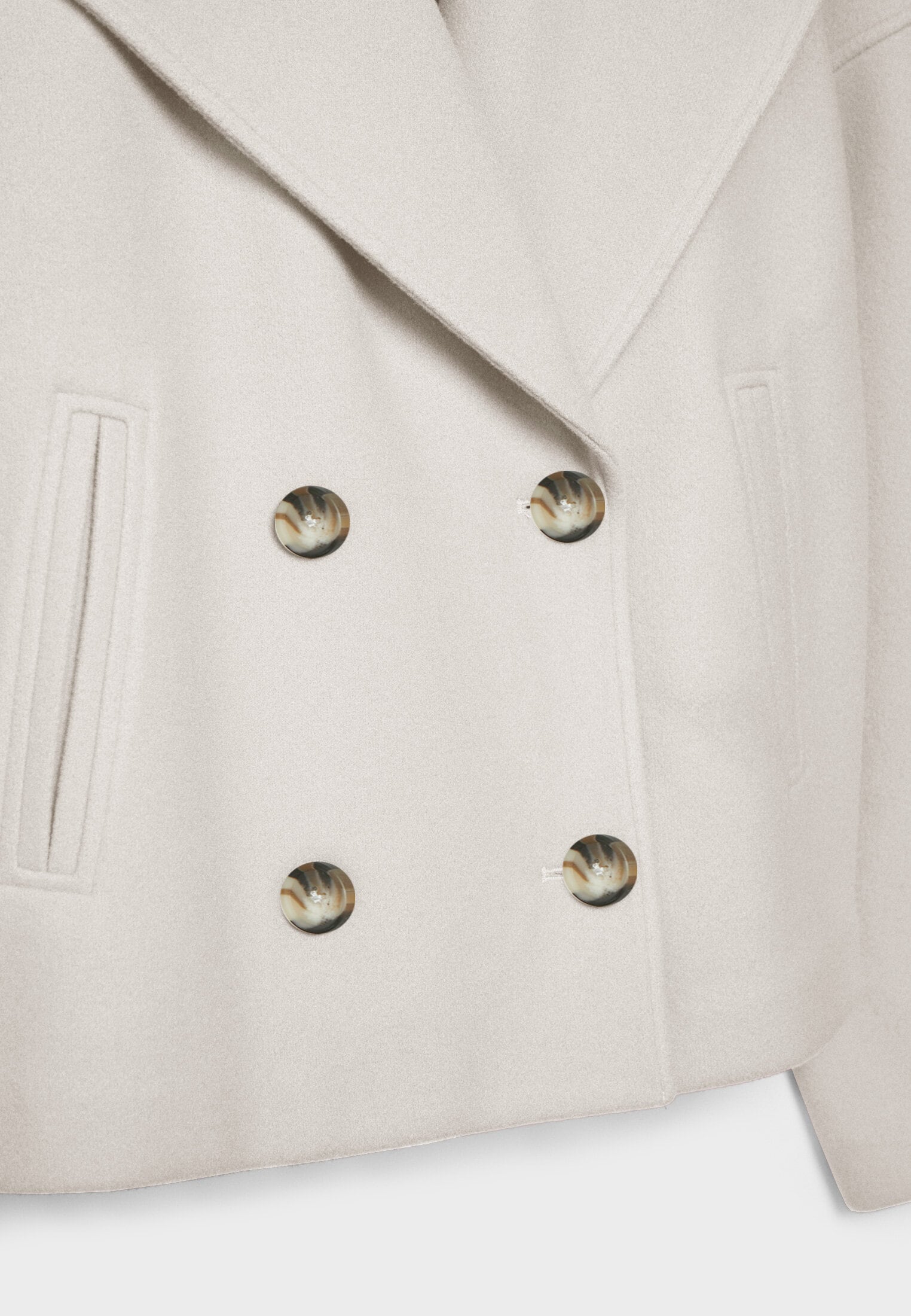Olivia Femme Abrigo – Abrigo Corto Cruzado con Botones Elegantes y Estilo Moderno