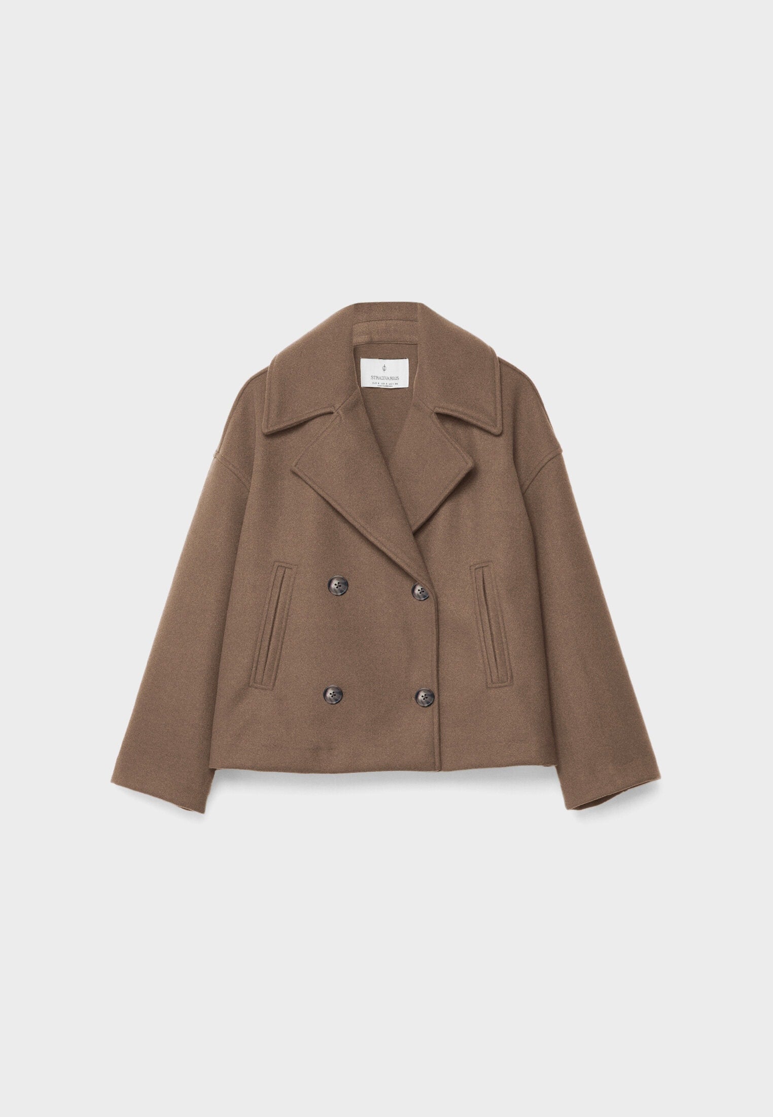 Olivia Femme Abrigo – Abrigo Corto Cruzado con Botones Elegantes y Estilo Moderno
