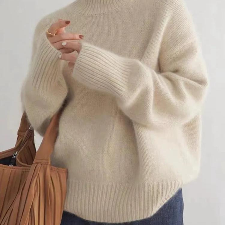 Sydney dámský rolák oversize z kašmíru – měkký, teplý a elegantní