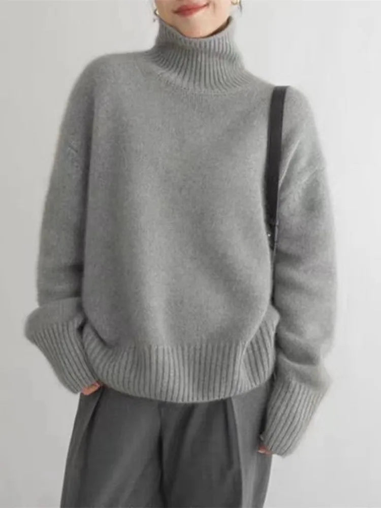 Lynn Pull Damski – Golf z Miękkiej Wełny & Elegancki na Stylowy Zimowy Look