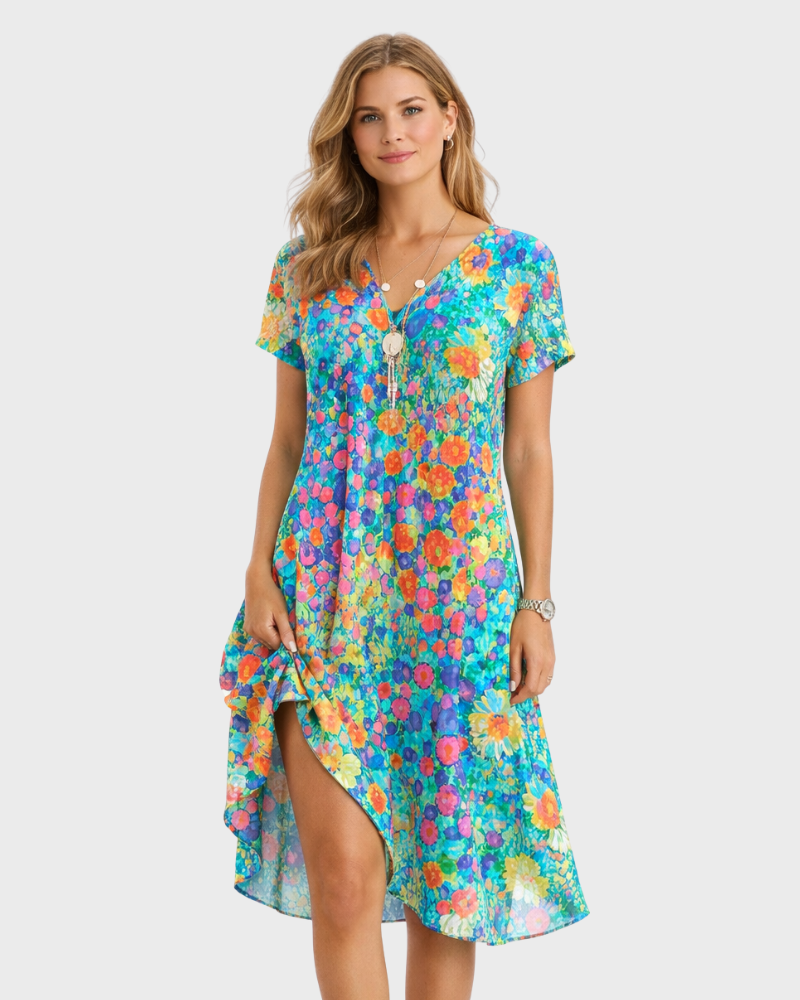 Lucy Robe Femme – Style Bohème Chic, Coupe Fluide & Tissu Léger Estival