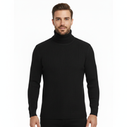 Driego Męski Sweter z Golfem Slim Fit Prążkowany – Ciepła Dzianina i Nowoczesny Styl