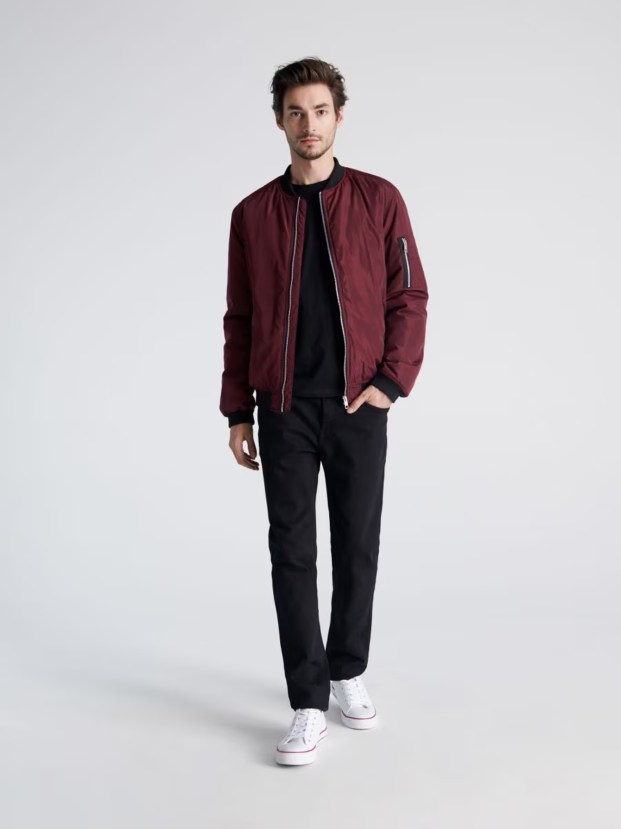 Zenio Bomber Homme Essensio – Veste Légère Déperlante avec Zip & Finitions Côtelées