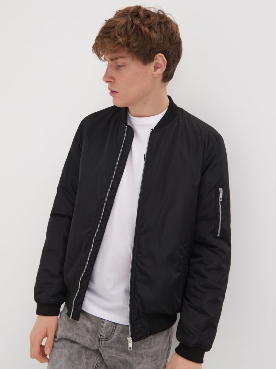 Zenio Bomber Homme Essensio – Veste Légère Déperlante avec Zip & Finitions Côtelées