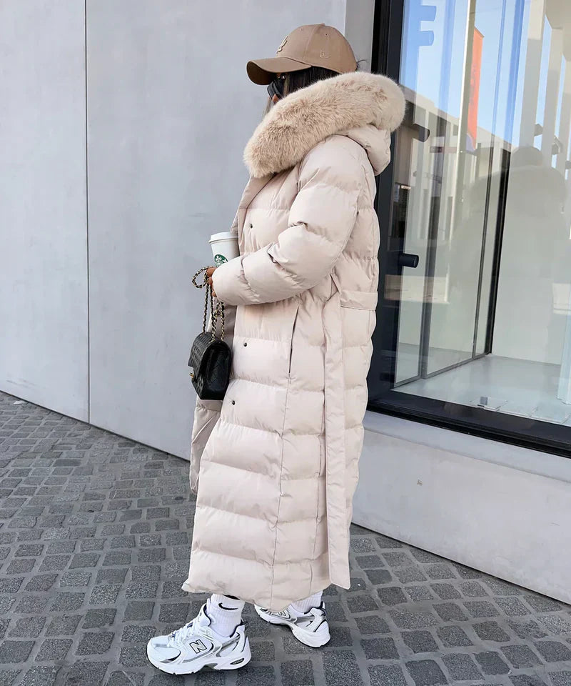 Eleva Cappotto Lungo Donna – Giacca Invernale Calda Idrorepellente con Cappuccio e Taglio Elegante