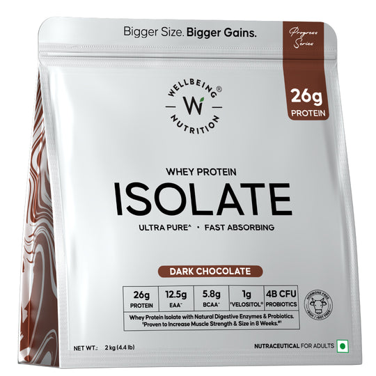 Whey Protein Isolate 26g | 2kg | 4B CFU Probiotics | Dark Chocolate