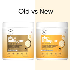 old vs new glow collagen