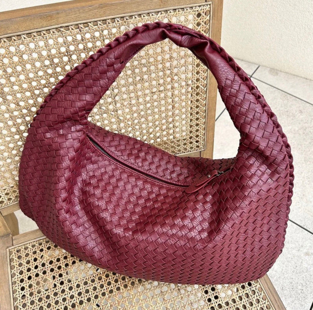 Louisa dámska kabelka hobo – elegantne pletená, priestranná a nadčasový štýl