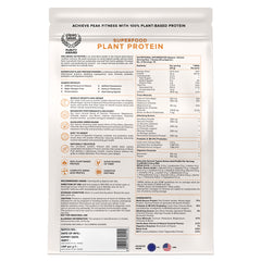 Vegan Protein 500g French Vanilla Caramel pack of 1 back side