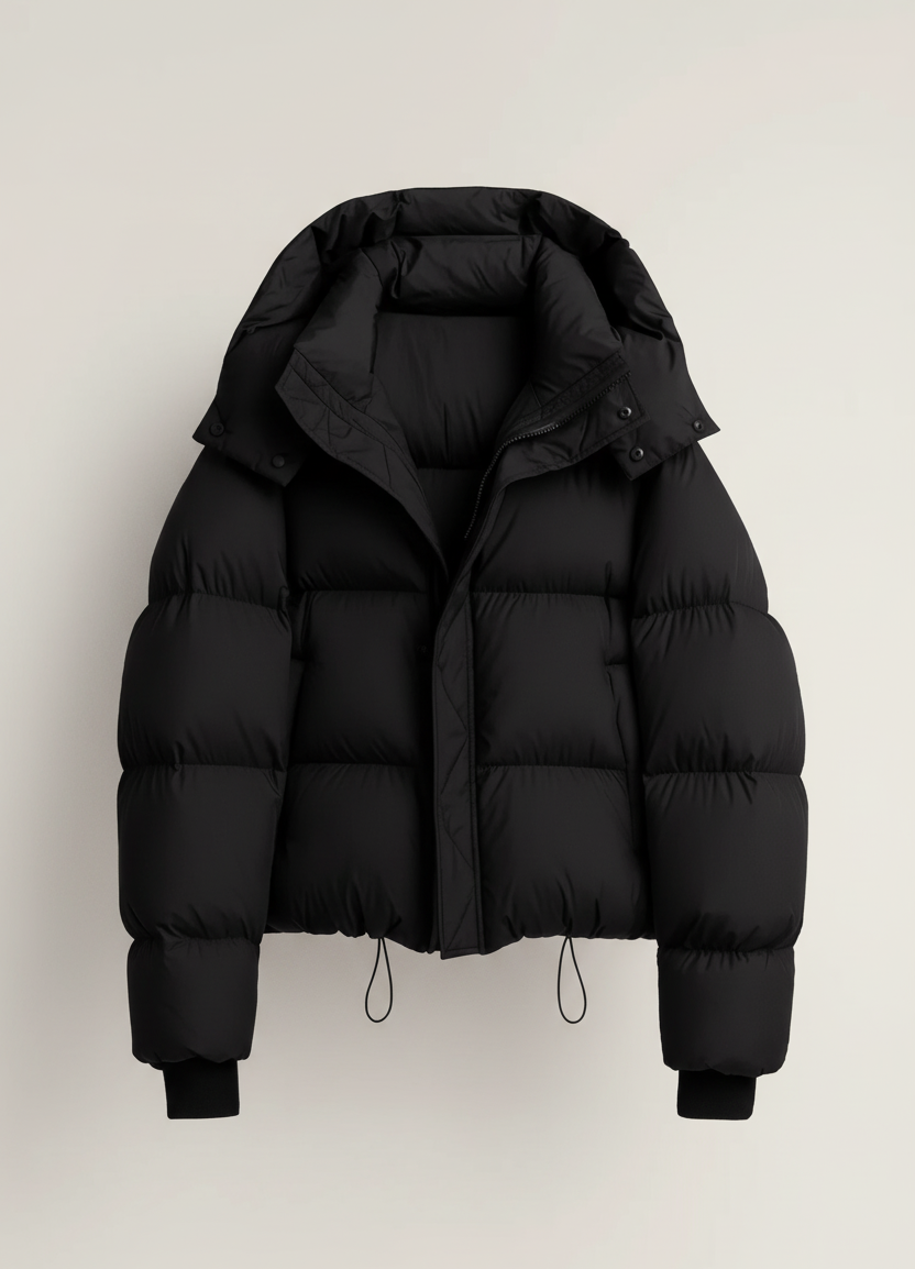 Milagros Women's Short Winter Coat – Quilted Coat with Voluminous Collar and Modern Cut