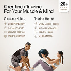 Unflavoured Creatine Monohydrate and HCL for muscle and mind