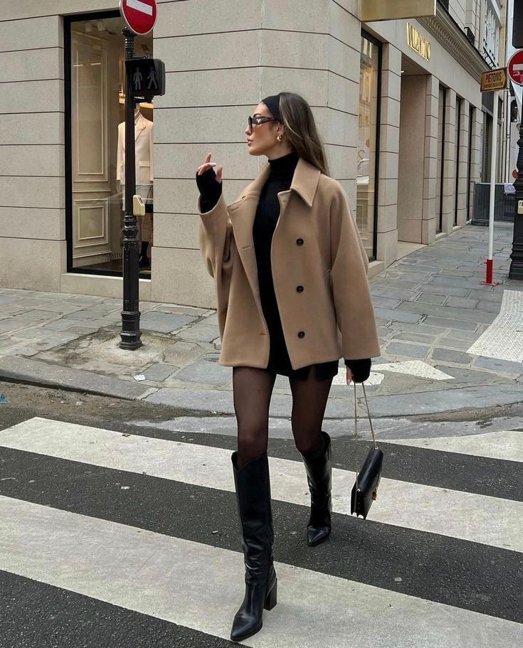 Lainey Mantel Damen – Oversize Wollmantel, elegant & bequem für den Winter